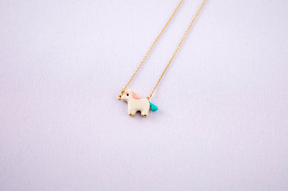 ALIITA　ユニコーン　エナメルネックレス