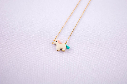 ALIITA　ユニコーン　エナメルネックレス