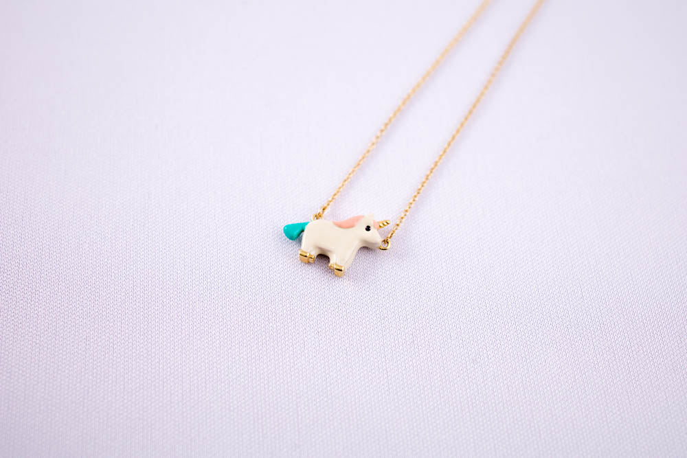 ALIITA　ユニコーン　エナメルネックレス