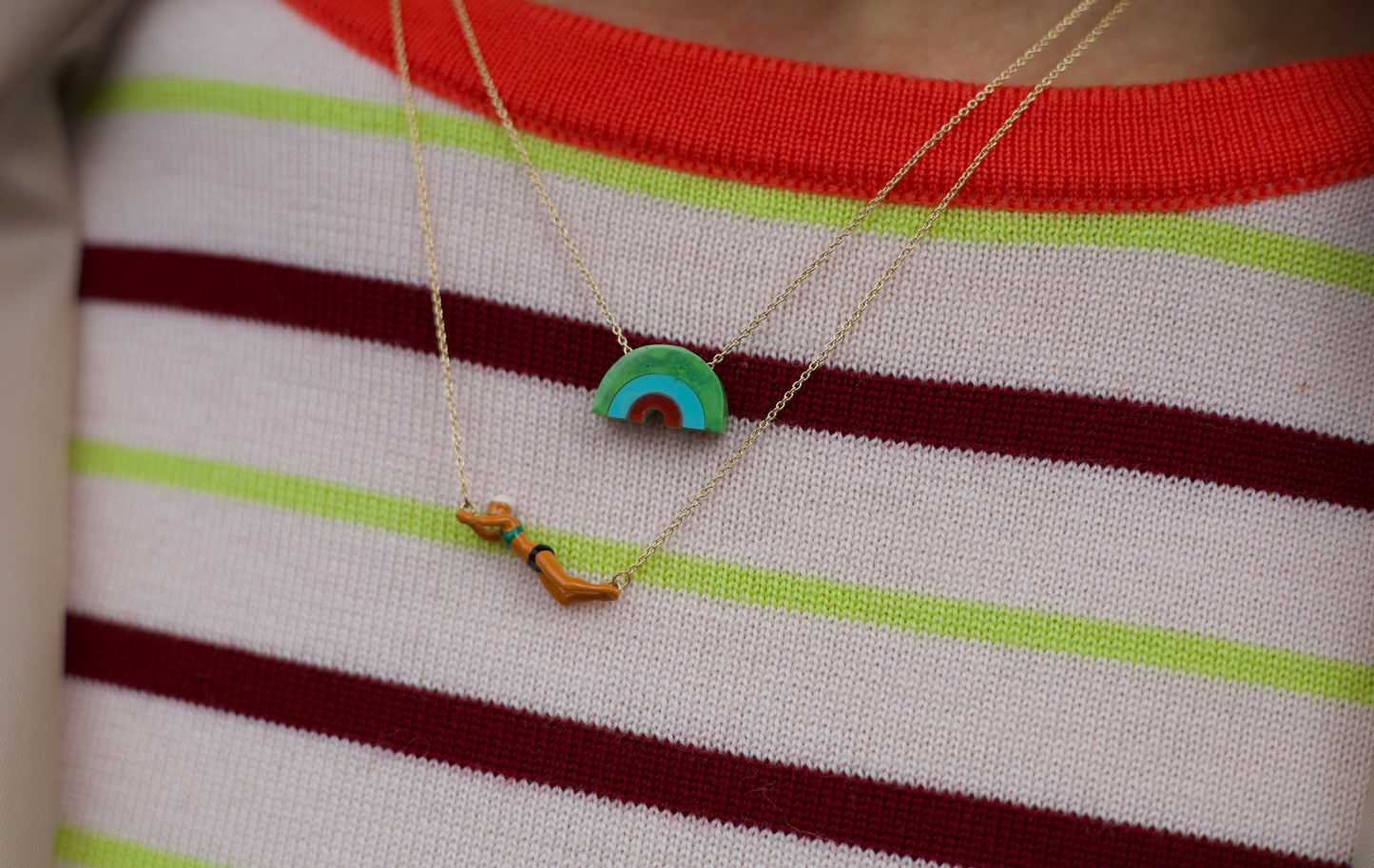 ALIITA　ARCOIRIS ターコイズネックレス